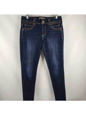 Democracy Jeans Womens 8 Ab Solution Blue Jeggings Denim (30x30)
